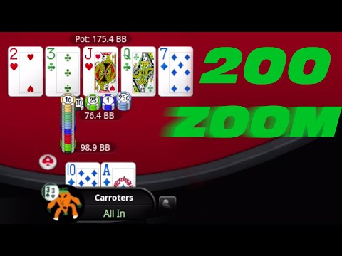 How to Survive in TOUGH Poker Games | 200 ZOOM Play and Explain