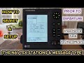 How To Select And Set Up The Navtex Stations Msg Type Prior To Departure