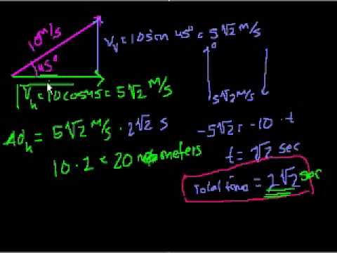 2-Dimensional Projectile Motion Part 3