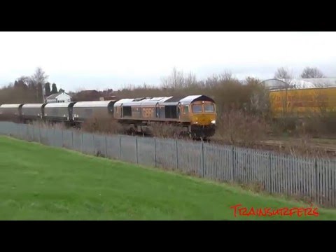 GBRf Class 66 No. 66757 on 4M18 Drax Aes - Tuebrook Sidings @ Denton Junction on 17.12.15 - HD