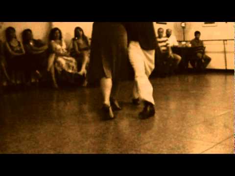  Luciano Paulino  and  Mareike Burdinski  are  dancing  to  the  tango  "  Ensueños  "  by  Carlos di Sarli