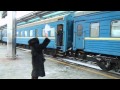 Проводы поезда из Донецка на "антимайдан" в Киев 