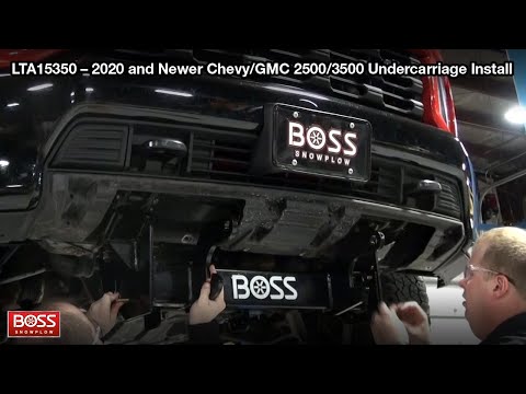 LTA15350 – 2020 and Newer Chevy/GMC 2500/3500 Undercarriage Install | BOSS Snowplow |