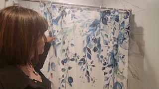 Review for YiarTaan Shower Curtain Blue Eucalyptus Shower Curtains for Bathroom