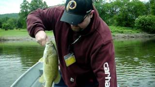 preview picture of video 'Susquehanna River Smallmouth Fishing!'