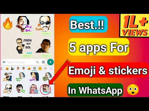 Top 5 apps for WhatsApp stickers & Emoji | Best WhatsApp Stickers | 🔥🔥🔥 Video