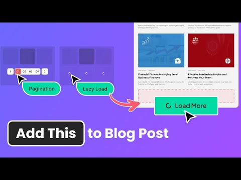 How to Add Load More, Infinite Load & Pagination in Elementor Blog Post