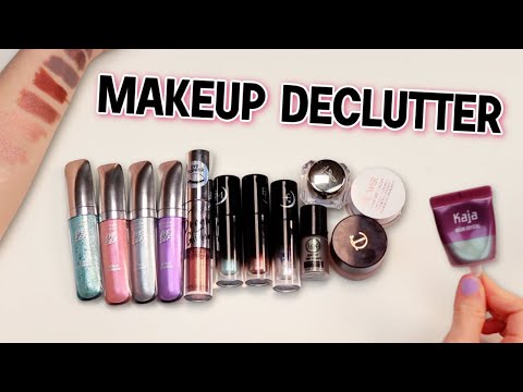 MAKEUP DECLUTTER: cream eyeshadows, eyeshadow sticks, eyeliner, brows & lashes