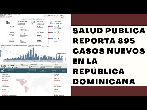 Salud Pública reporta 895 casos nuevos en el boletín 258  de la  República Dominicana