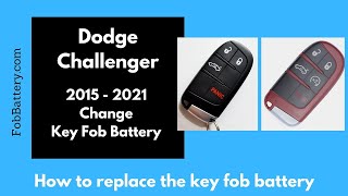 Dodge Challenger Key Fob Battery Replacement (2015 - 2021)
