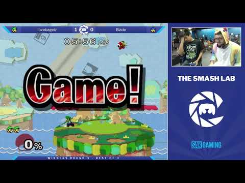 The Smash Lab 114 WR3 - ilovebagelz (Luigi) vs Blade (Blue Luigi) Part 1