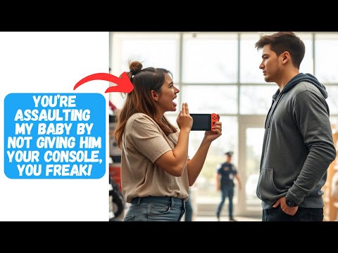 Karen Tries to Slap Me After Her Kid Fails to Steal My Nintendo Switch, Attacks Cop & Gets Arrested!