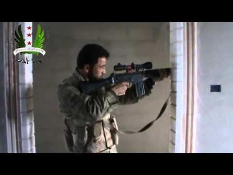 عملية قنص عناصر النظام في الكلية الحربية في بلدة الدار الكبيرة في ريف حمص من قبل لواء النصر