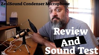 Video thumbnail for ZealSound Condenser Broadcast Microphone review and sound test by Old Goat DIY