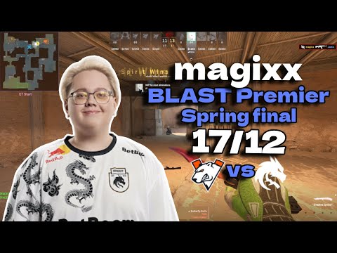 CS2 POV Spirit magixx (17/12) vs Virtus.pro (Dust2) @ BLAST Premier Spring Final 2024
