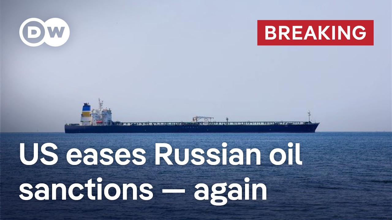 US eases Russian oil sanctions — again | DW News