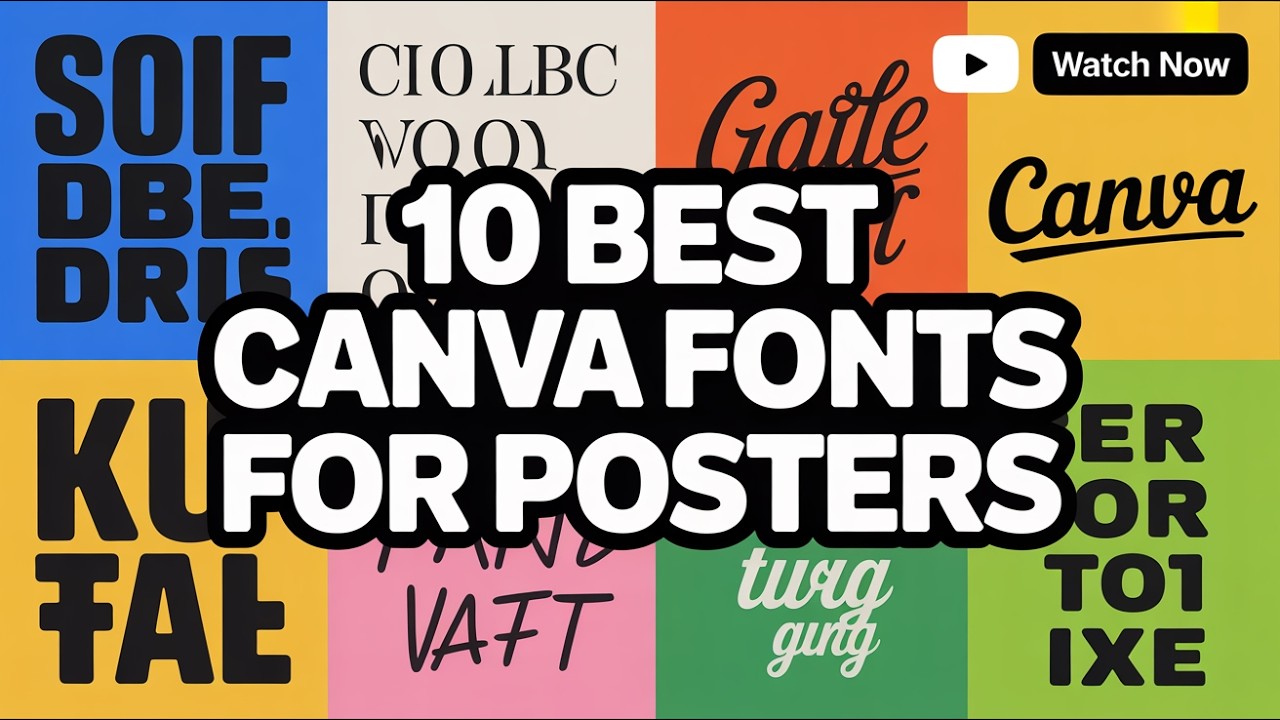 10 Best Canva Fonts for Posters