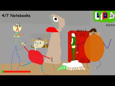 Baldi has crap stuffed up his back - Baldi's Basics Mod