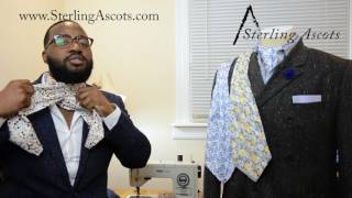 How to tie an ascot (the best technique for silk) - Sterling Ascots