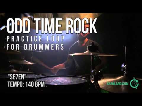 Odd Time Rock - Drumless Track for Drummers - "Se7en"