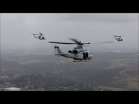 3rd Marine Aircraft Wing conducts a mass flight at Marine Corps Base Camp Pendleton