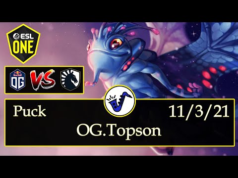 Puck Dota 2 - OG.Topson - 11/3/21 - Mid Lane / Pos 2 - OG VS Team Liquid - ESL One