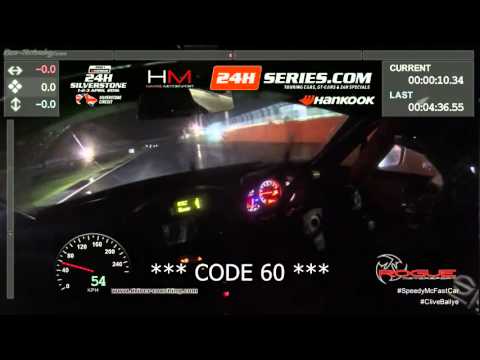 Hankook 24H Silverstone 2016 - Onboard Night/Wet Stint Clive Bailye GT86 #163