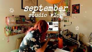 september vlog ⭐️ fall tbr, illustrating, chatting