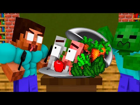 Monster School : COOKING 2 CHALLENGE - Minecraft Animation