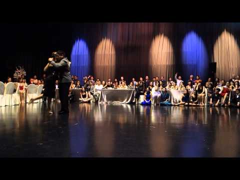  Carlos Espinoza  is  dancing  to  a  tango  at  Singapore International Tango Festival  in  2014