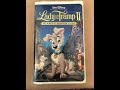Opening Closing To Lady And The Tramp II Scamp S Adventure 2001 VHS