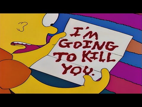 The Simpsons - Bart gets death threatening letters