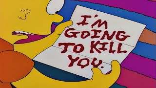 The Simpsons - Bart gets death threatening letters