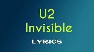 U2 - &#39;Invisible&#39; (RED) Edit Version Lyrics