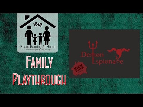 BoardGamingAtHome Family Playthrough of Demon Espionage