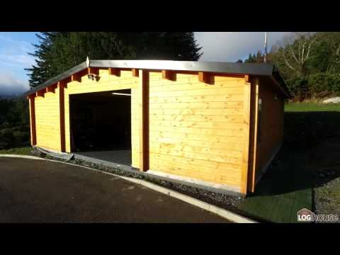 Garage-Workshop Log Cabin