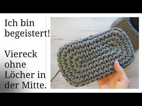 Crochet a square | An alternative method without holes