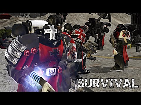 Unification Mod | Black Templars vs Orks! - Survival battle / Warhammer 40K: Dawn of War: Soulstorm