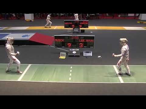 Belfast World Championships 2009 CWS - L16 - Musch GER v Lee KOR