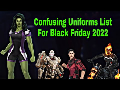 Confusing Uniforms For Black Friday 2022? List With Special Tips - Marvel Future Fight