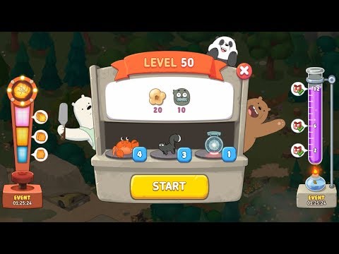 We Bare Bears Match3 Repairs Level 50 HD 1080p