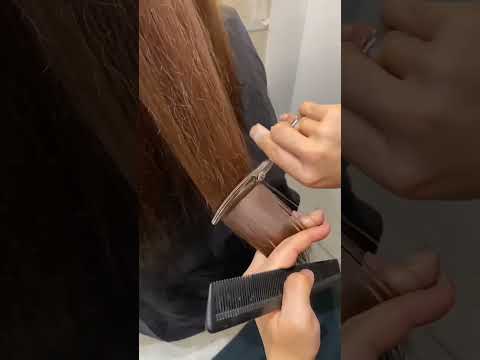 hair split ends remove #hair #style  #shorts video 🥰