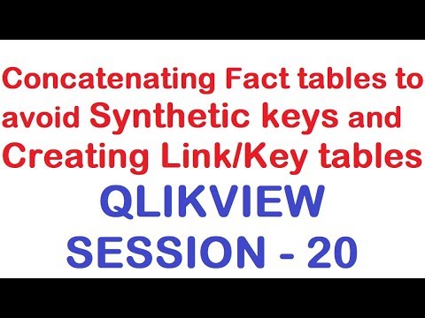How to avoid Synthetic keys (Fact tables)? Creating Link/Key tables - QlikView Tutorial Session 20