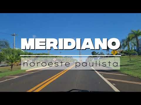 Cidade de Meridiano / SP - Passeio de carro pelas ruas cidade