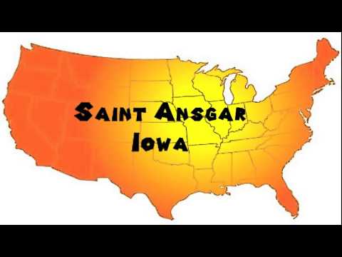 How to Say or Pronounce USA Cities — Saint Ansgar, Iowa