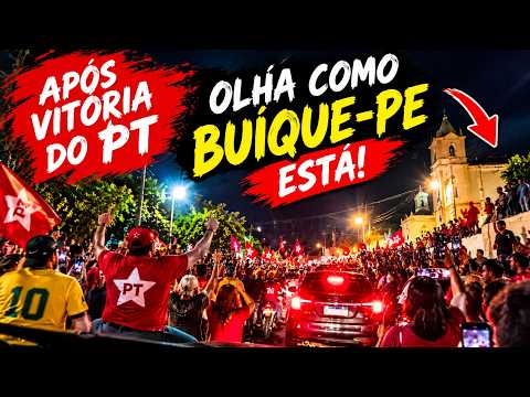 BUÍQUE-PE| RUAS LOTADAS APOS VITÓRIA DO PT 
