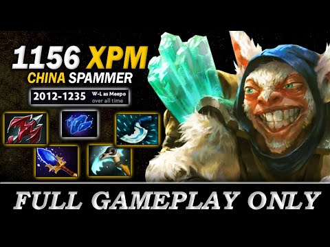 1156 XPM, this game was too EASY for China Meepo Spammer - Full Gameplay Meepo #299