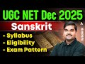 UGC NET Sanskrit Syllabus Eligibility Exam Pattern UGC NET Sanskrit Preparation By Sachin Sir