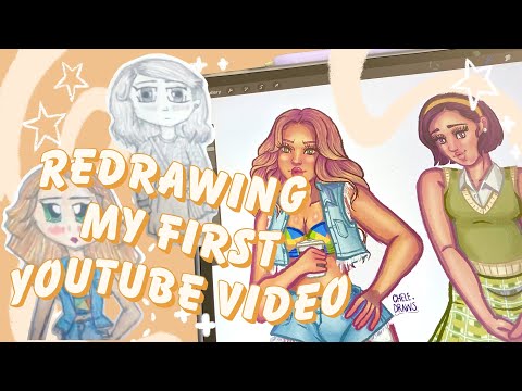 ✏️✨ Reacting to My FIRST Video EVER + remaking the drawings