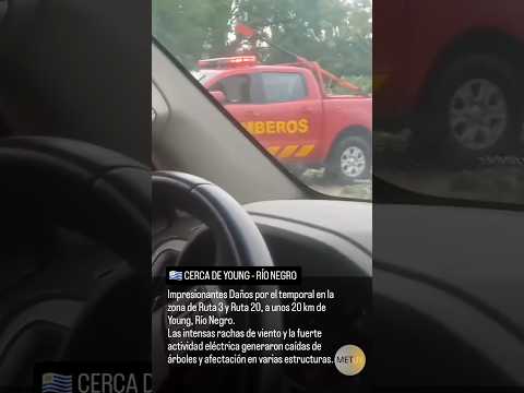 🇺🇾 CERCA DE YOUNG - RÍO NEGRO. Impresionantes Daños  por el temporal #young #rionegro #Uruguay
